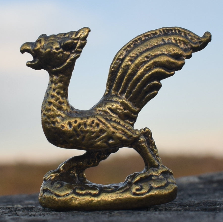 Mini Sacred Basilisk Solid Bronze Ornament