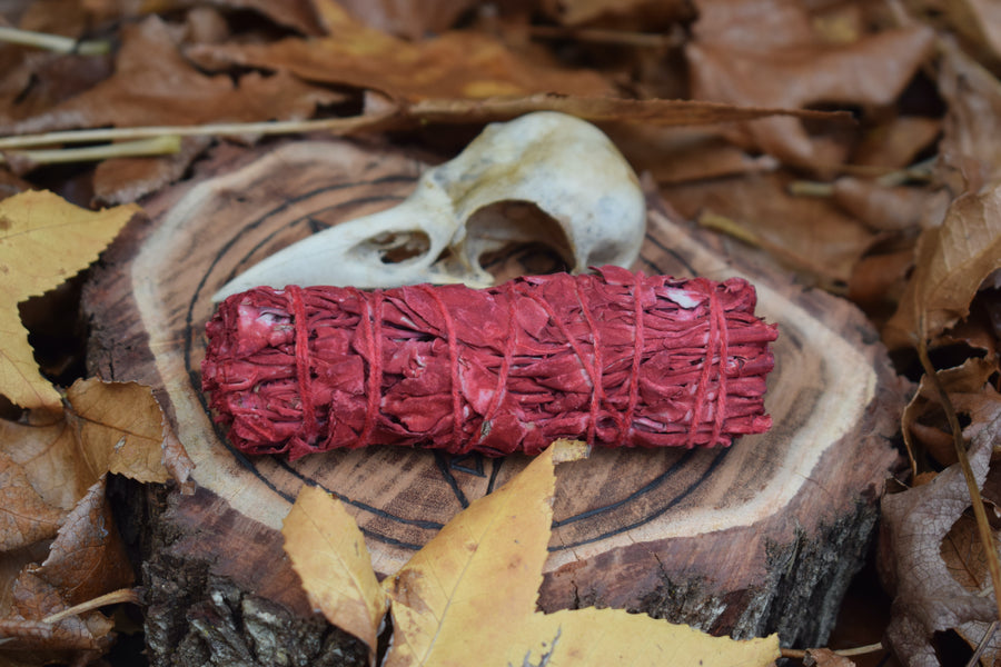 Ethically Sourced Californian Dragon's Blood Smudge Stick with Purifying Pack
