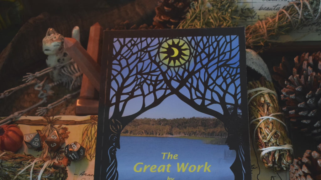 Flicking through a book titled The Great Work by Robin Wood subtitled Self and social transformation for wizards, witches and other magical folk 
