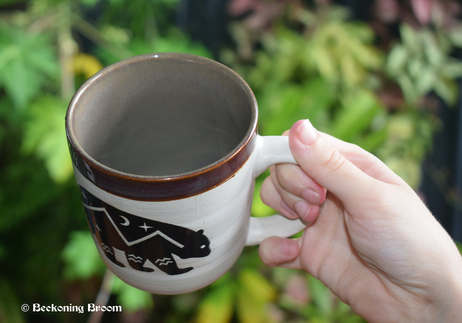 Large BEAR Spirit Animal Ceramic MUG Tea Coffee Cup
