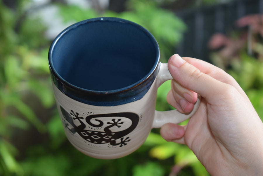 Large LIZARD or GECKO Spirit Animal Ceramic MUG Tea Coffee Cup