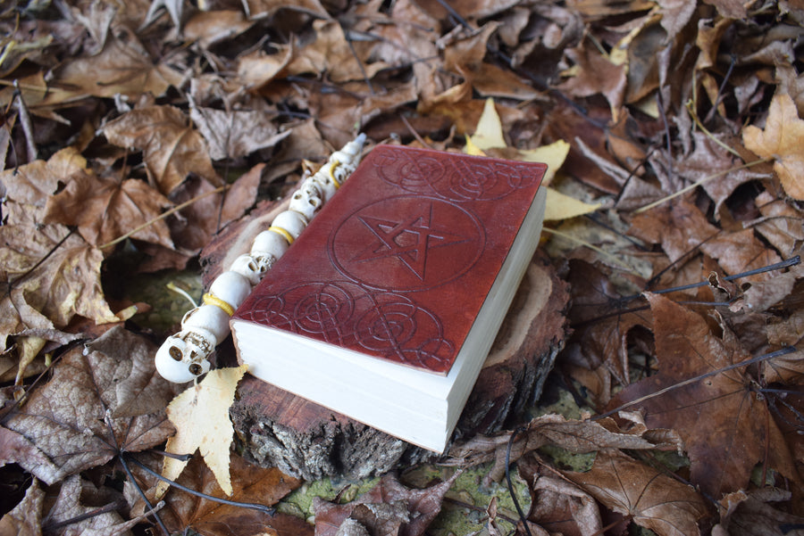 Small Leather Pentagram Book of Shadows