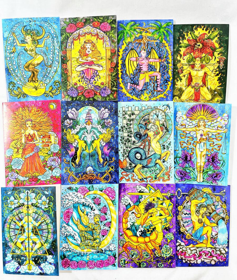 Astrology Greeting Card Set of 12